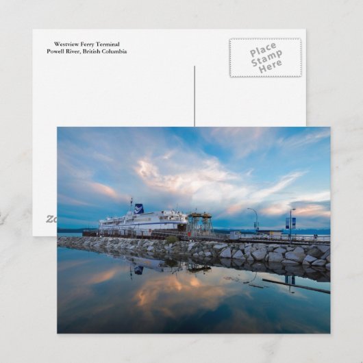 Comox Ferry Postkarte (Vorne/Hinten)