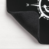 Comp Anker Maritime Design Mit Comp Kapitän Segel Mousepad (Ecke)