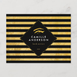 Comp-Card für Gold und Black Lash Postkarte