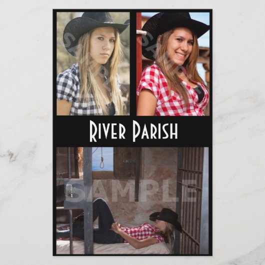 Comp Cards mit Headshot Modell erschwinglich Flyer (Vorne)