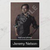 Comp-Karte des Headshot-Schauspielers (Vorderseite)