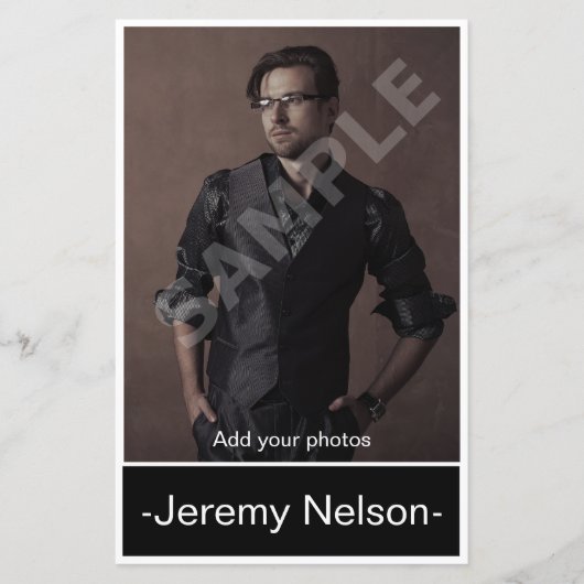 Comp-Karte des Headshot-Schauspielers (Vorderseite)