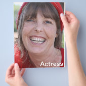 Comp-Karte des Headshot - Zed-Karte des Schauspiel Flyer (Hand)