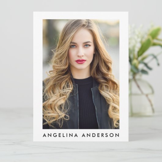 Comp-Karte des Modellführers - 4 Foto hinten (Stehend Vorderseite)