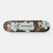 Comp Skateboard Hawaiian Blue Blume (Horizontal)