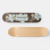 Comp Skateboard Hawaiian Blue Blume (Horizontal)