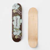 Comp Skateboard Hawaiian Blue Blume (Vorderseite)