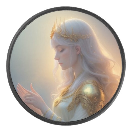 Compact and sleek puck, designed for seamless  eishockey puck (Vorderseite)