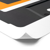 Compact-Cassette Poster. Poster (Ecke)