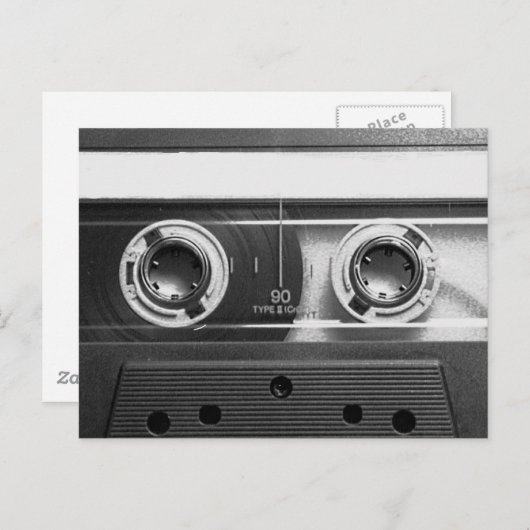 Compact Cassette Postkarte (Vorne/Hinten)