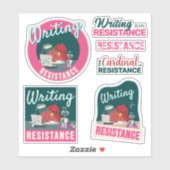 Compact Collection "Writing is My Resistance" Aufkleber (Blatt)
