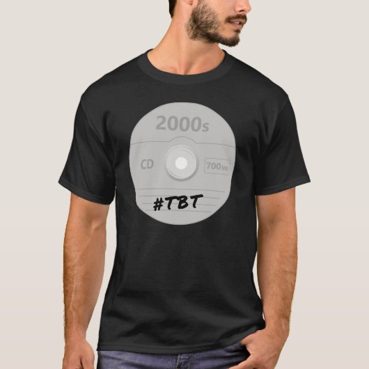 Compact Disc - CD-ROM Throwback-Thursday-Computer T-Shirt (Vorderseite)