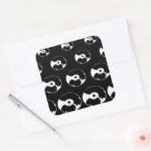 Compact Disks Quadratischer Aufkleber (Umschlag)