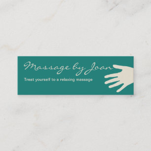 Compact Massage Business Cards Mini Visitenkarte