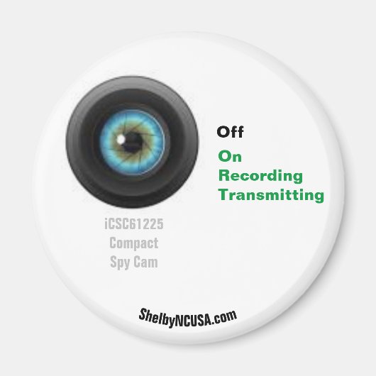 Compact Spy Cam Kühlschrankmagnet (Vorne)