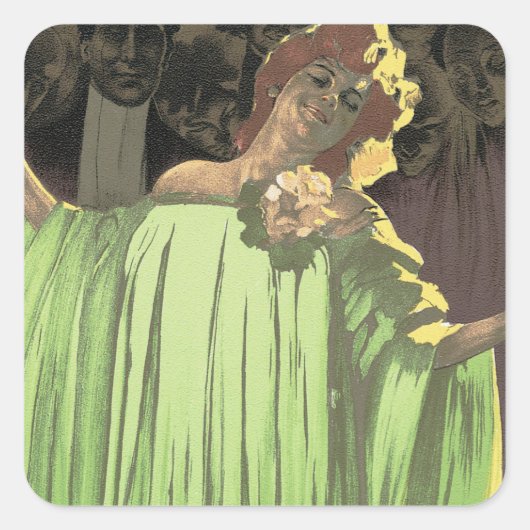 Compagnia d'Opere Comiche Quadratischer Aufkleber (Vorderseite)