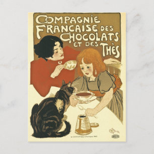 Compagnie Chocalats Vintage Werbung Französisch Postkarte
