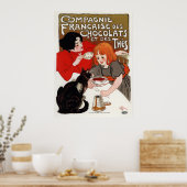 Compagnie Francaise des Chocolats, Steinlen Poster (Küche)