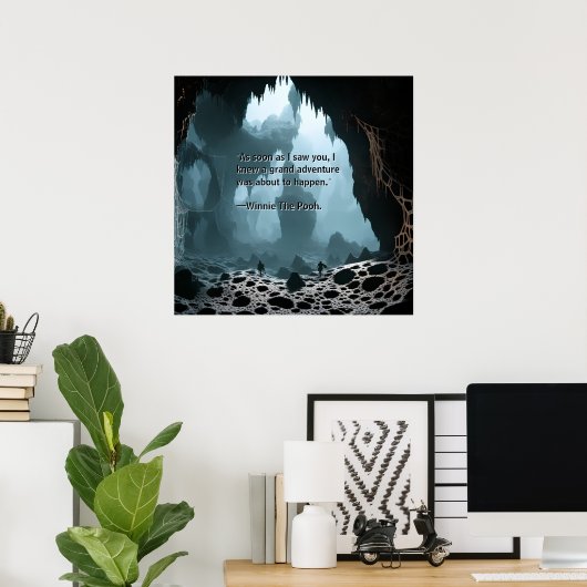 Companion Cave Fantasy Art Poster (Heimbüro)