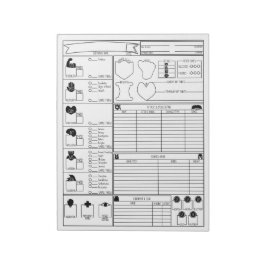 Companion Character Sheets Notizblock