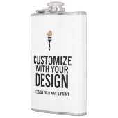 Company Branded Custom Minimalist Personalized   Flachmann (Links)
