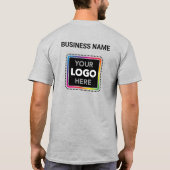 Company Branded Logo T-Shirt - Front & Back Print (Rückseite)