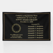 Company Business Gold Black Employees Awards Banner (Horizontal)