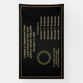 Company Business Gold Black Employees Awards Banner (Vertikal)