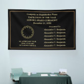 Company Business Gold Black Employees Awards Banner (Messe)