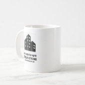 Company Business Logo Celebrating # Years Custom C Kaffeetasse (Vorderseite Links)