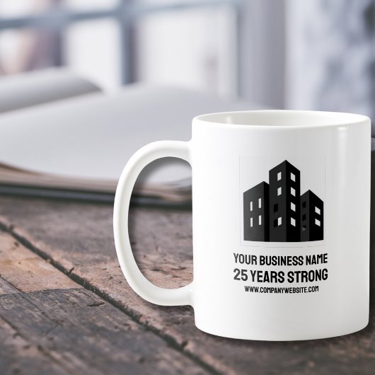 Company Business Logo Celebrating # Years Custom C Kaffeetasse
