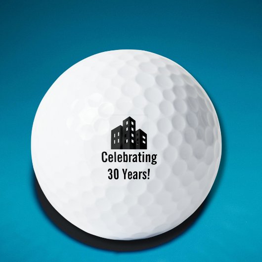 Company Business Logo Celebrating # Years Custom Golfball