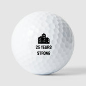 Company Business Logo Celebrating # Years Custom Golfball (Vorderseite)