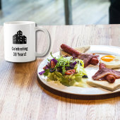 Company Business Logo Celebrating # Years Custom Kaffeetasse