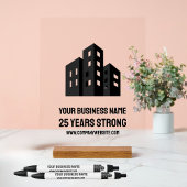 Company Business Logo Celebrating # Years Custom Sockelschild