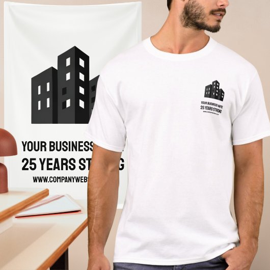 Company Business Logo Celebrating # Years Custom T-Shirt