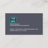 Company business logo lead-gray visitenkarte (Vorderseite)