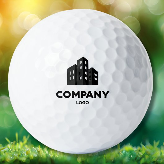 Company Business Logo Name Employee Minimalist  Golfball