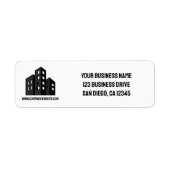 Company Business Logo Professional Return Address  (Vorne)