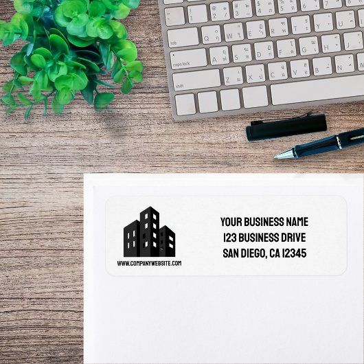 Company Business Logo Professional Return Address 