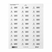 Company Business Logo Professional Return Address  (Vorne)