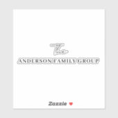 Company Business Name Professional Branded Aufkleber (Blatt)