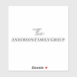 Company Business Name Professional Branded Aufkleber