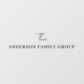 Company Business Name Professional Branded Fensteraufkleber (Blatt)