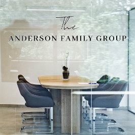 Company Business Name Professional Branded Fensteraufkleber