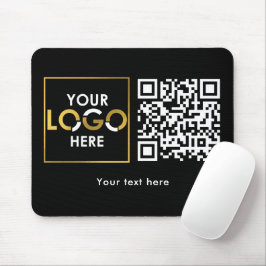 Company Business Your Logo Here QR Code Modern Mousepad