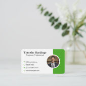 Company Corporate | Financial Business Man Visitenkarte (Stehend Vorderseite)