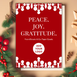 Company Holiday Card | Benutzerdefinierte Meldung Feiertagskarte