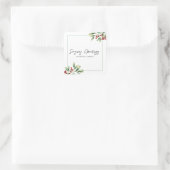 Company Holiday Party  Quadratischer Aufkleber (Tasche)