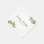 Company Holiday Party  Serviette (Ecke)